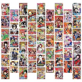 50PCS Posters Wall Collage Kit Aesthetic Pictures,Collage Print Kit,Bedroom Decor for Teen Girls,VSCO Girls Bedroom Decor,Room Decor Aesthetic,50 Set 10x15cm (N-Japanese Anime)