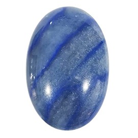 Lovionus89 Lovionus89 Blauer Aventurin Sorgensteine,Natrliche Oval Palme Tasche Heilkristall Massage Spa Energiestein