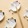 Lurrose Ceramic Cat Spoon Rest, Ceramic Spoon Holder Cat Kitchen