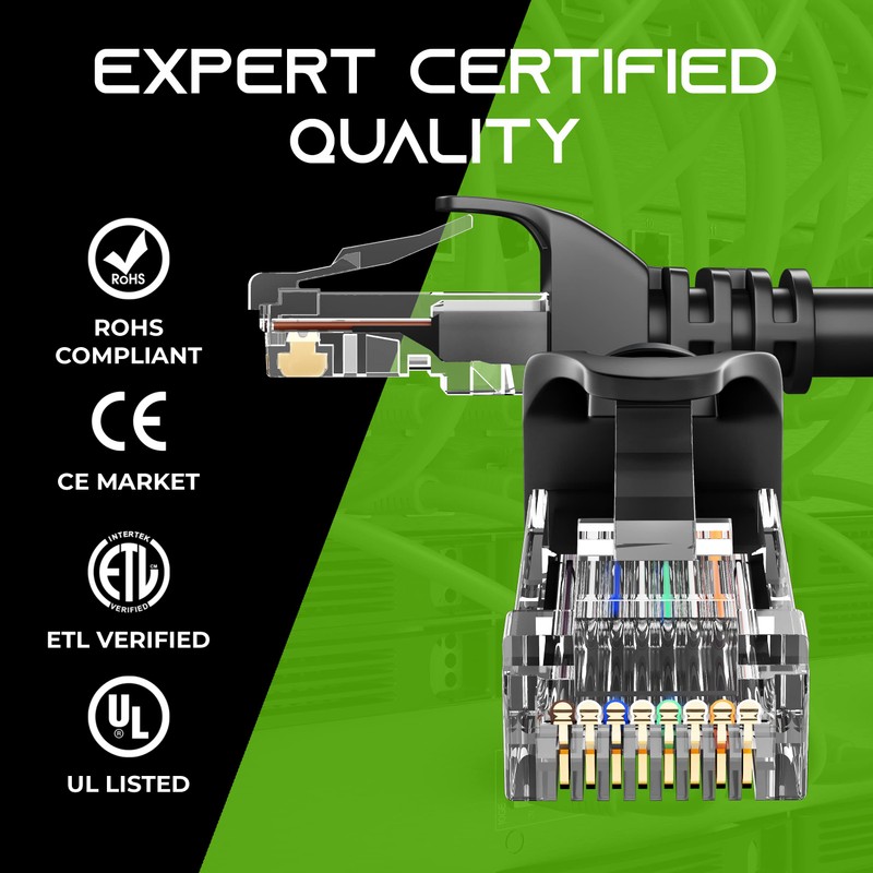 GearIT Cable Cat6 1,83 Metro Cable Cat 6 Ethernet Snagless