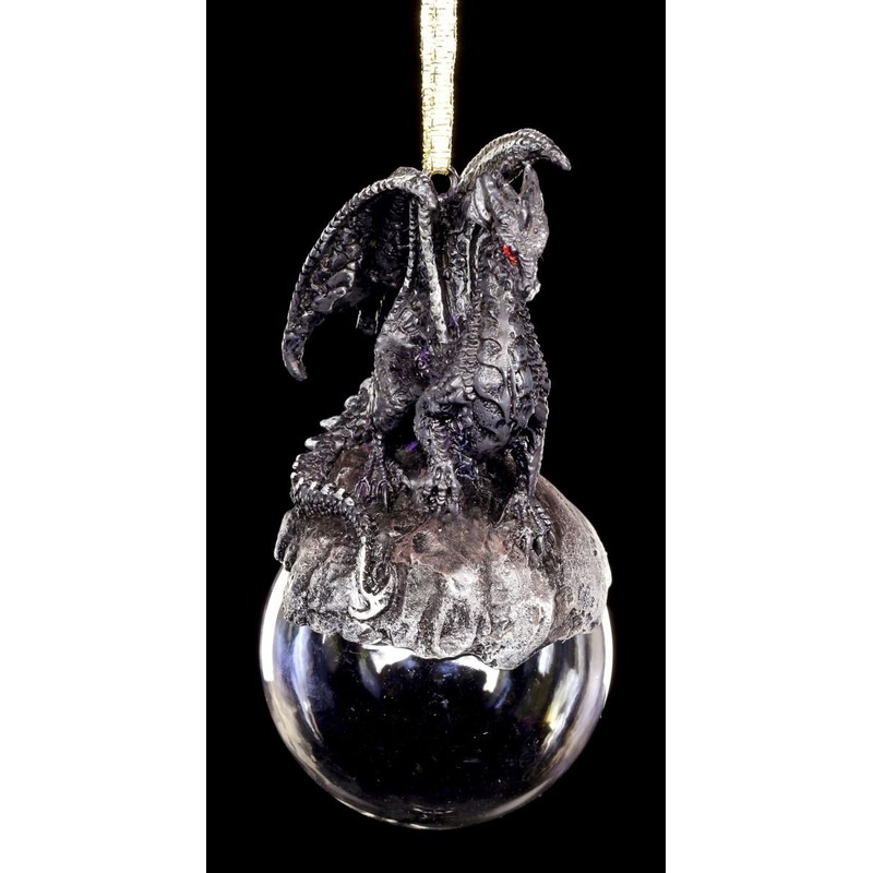 Figuren Shop GmbH Dragon Christmas Tree Decoration Checkmate Black |