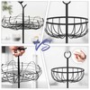 Ouseen 2-Tier Fruit Basket with Bird Nest Design - Charming