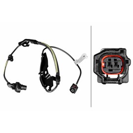 HELLA 6PU 358 217-631 Sensor, Raddrehzahl - 2-polig - Kabel: 1035mm - mit Klammer