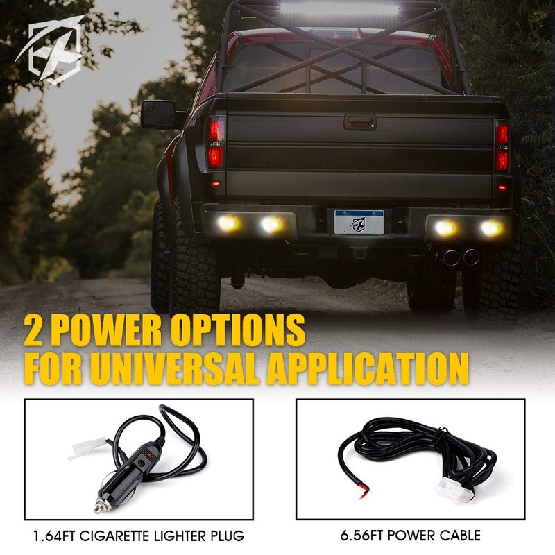 Xprite Surface Mount Strobe Lights Kit with Control Panel, Amber