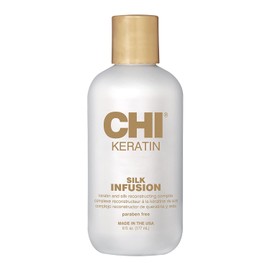 CHI Infusión de seda con queratina, suero hidratante para restaurar la suavidad y el brillo, ayuda al cabello seco y dañado, sin sulfatos, 170 ml
