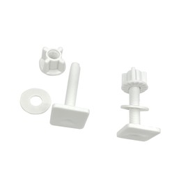 2 Pair Toilet Lid Screw Plastic Toilet Cover Hinge Bolt White Toilet Seat Repair Fitting for Toilet Seat Repair