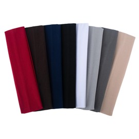 AYNKH 8 Stück Stirnbänder für Damen, Stirnband Damen Sport, Antirutsch Headband Elastisch Haarbänder Sport Yoga Workout Laufen Fitness