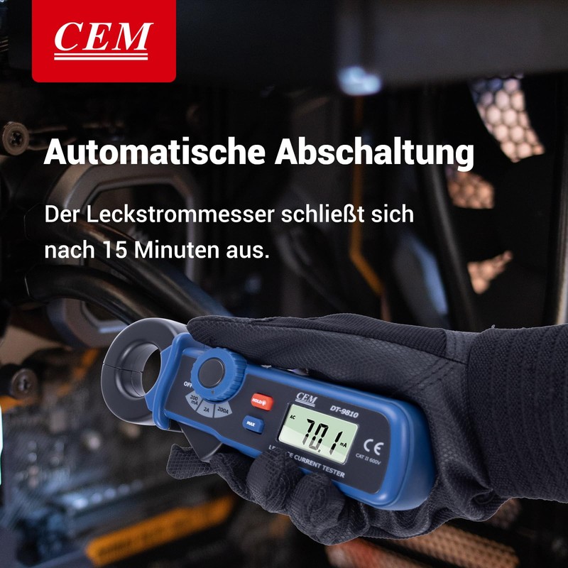 CEM DT-9810 AC Leak Current Meter Clamp Meter - High