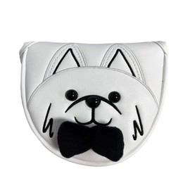 Putter Cover Headcover for Odyssey 2 Ball Magnetic Mallet Fit Cameron Odyssey Pin Samoyed Gentleman Lady (For Samoyed Gentleman, Mallet)
