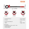 VEVOR Ratchet Pipe Threader Kit with 3 Dies, 1/2" NPT,