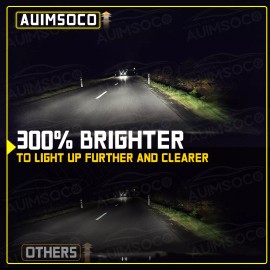 AUIMSOCO Bombillos LED Focos Para Auto Carro H4 Luz De Coche Faros Faro Delanteros 2PC