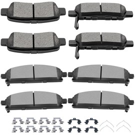 SCITOO D855 D905 Brake Pads Sets Front Semi-Metal & Rear Ceramic Fit For INFINITI 2011-2013 2016-2019,For Nissan 2004-2009 2011-2018