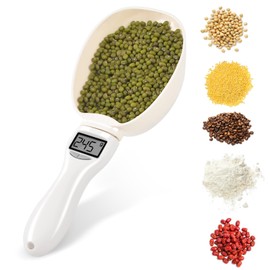 Digital Measuring Spoon, Weighing Food Measuring Scoop Scale 800g-0.1g High Precision, LCD Electronic Food Scale for Kitchen Gadgets, Baking Cooking Coffee, Dog Cat Food, Grams Measuring Cup