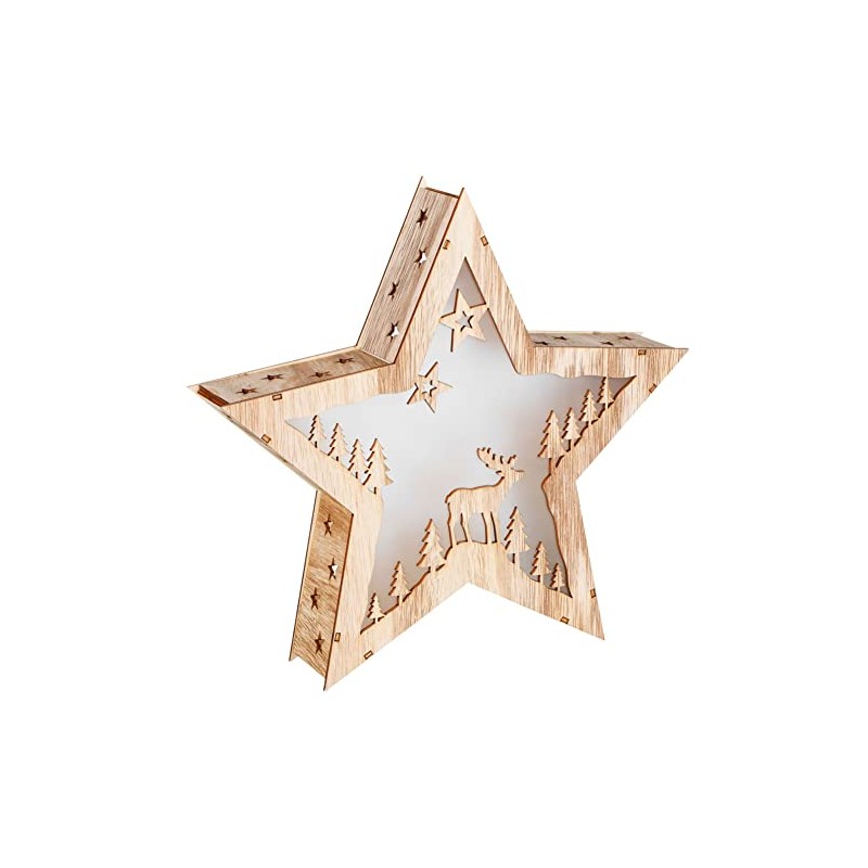 LED Decorative Light Star or Fir in 3D Design Made