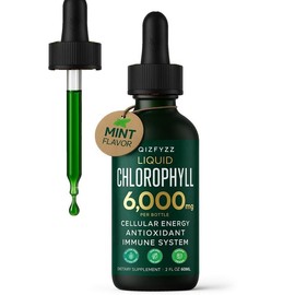 3pcs Chlorophyll Liquid Drops 6000mg – Premium Antioxidant Supplement for Immune Boost, Energy, Digestion & Detox – Non-GMO, Vegan