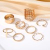 Sttiafay Knuckle Rings Set Stacking Finger Rings Gold Midi Finger