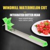 Effortless Stainless Steel Melon Slicing Tool with Windmill Cutter, Baller