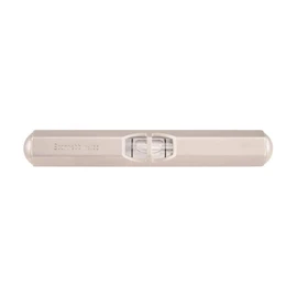 Starrett Pocket Level with Main Vial - Ideal for Machine Shop and Tool Room Use - 3-1/2" Length, Satin Nickel-Plated Finish, Hexagon Stock with Convex Ends - 135B