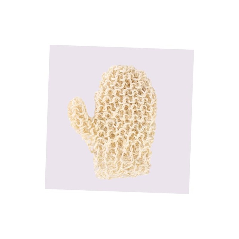Uds Guantes Ducha Exfoliantes Zacate Sisal Natural Limpieza Profunda Masaje