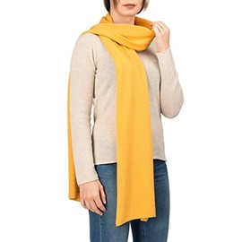 Dalle Piane Cashmere - Cashmere Blend Scarf - Made in Italy - Women, yellow