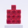LianShi 10/100Pcs 22MM Rounded Blank Six Sided Dice Teaching Created