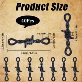 SUNNYCLUE 1 Box 40Pcs Celtic Knot Charm Bulk Infinity Connector Charms Gothic Witch Alloy Black Small Thorn Lucky Link Charm for Jewelry Making Charms Supplies DIY Necklace Bracelet Earring Adult Gift