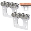 8 Wheels Trolley Assembly Compatible Unistrut 1-5/8"Wide & Taller Strut
