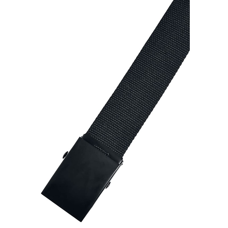 Urban Classics Check and Solid Canvas Belt Pack of 2,