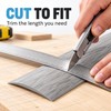 1M Self-Adhesive PVC Floor Transition Strip, 4cm Wood Grain Doorway