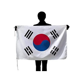 TOSPA Republic of Korea Flag, 27.6 x 41.3 inches (70 x 105 cm), Made of Tetron