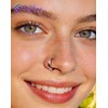 20G Twist Nose Ring Hoop Stainless Steel 316L Piercing Black