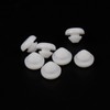 Tighall 100pcs White Plastic Hole Plugs 6mm Round Button Plugs