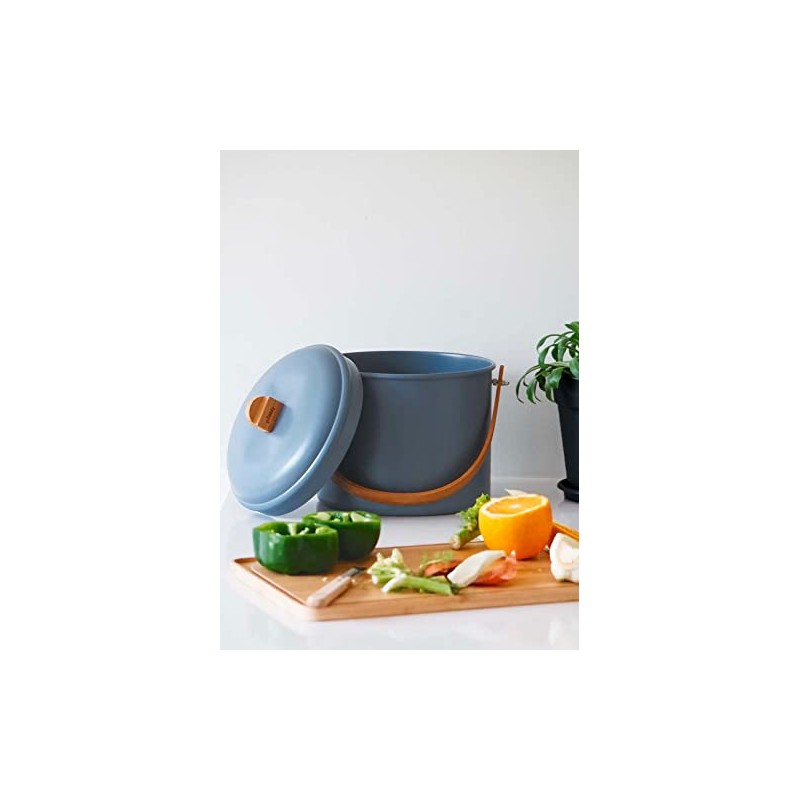 Pebbly Compost Bin 7L - Slate