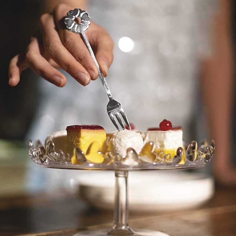 Guzzini - Love, Set of 6 Dessert Forks - Stainless