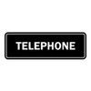Signs ByLITA Standard Telephone Sign (Black) - Large