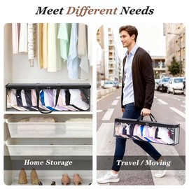 KEETDY Hat Organizer for Baseball Caps Holder Large Hat Storage Bag Rack with Double Carry Handles and Zipper Closure, Grey