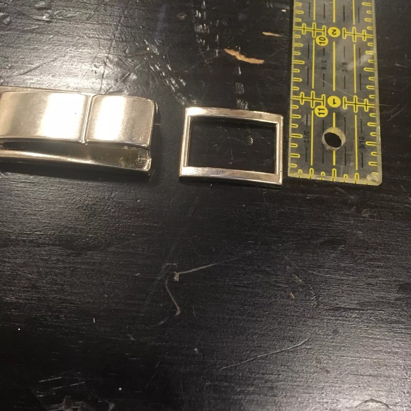 Chrome Nickle Tone Buckle Hardware