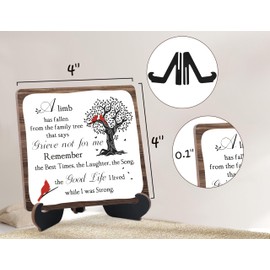 Celebration of Life Decorations,Memorial Decor Plaque Sign,Sympathy Gift,Remembrance Sympathy Gifts for Loss of Loved One,Wedding Memorial Table Sign,Funeral Decorations,Sign With Black Stand,11