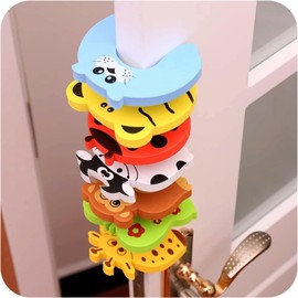 xutong 14 PCS Tope Puertas,Protector Puertas Seguridad Bebé Espuma Tapones Clips de Puerta Animales Seguridad para Niños Seguridad
