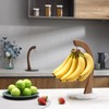everous Banana Holder, Marble Banana Stand With Stainless Steel Hook