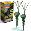 2 Packs Solar Mole Repellent with Garden Lights, Upgraded Gopher