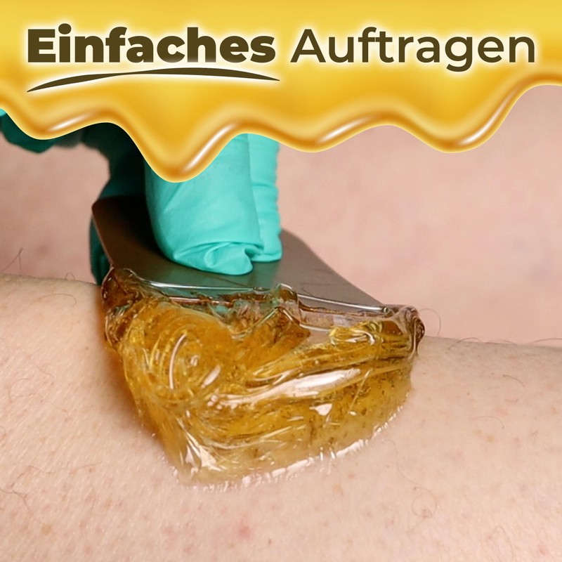 2x Spatel für Sugaring mit Zuckerpaste, Kosmetex Sugarpaste Spachtel für