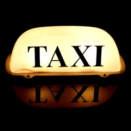 1PC Yellow Shell 12V LED Magnetic Taxi Light Waterproof LED Roof Sign Taxi Dome Light with 3 Meter Power Plug Line