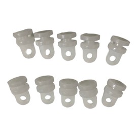Clip wan Curtain Rod Runner Necessities for Changing or Changing Curtains, Polyethylene 10 Pieces