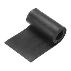sourcing map Solid Rubber Sheet 1/8" Thick x 4" Wide x 20" Long, Anti-Slip Neoprene Rubber Roofing Material for Gaskets DIY Material, Pads, Seal, Bumpers, Flooring