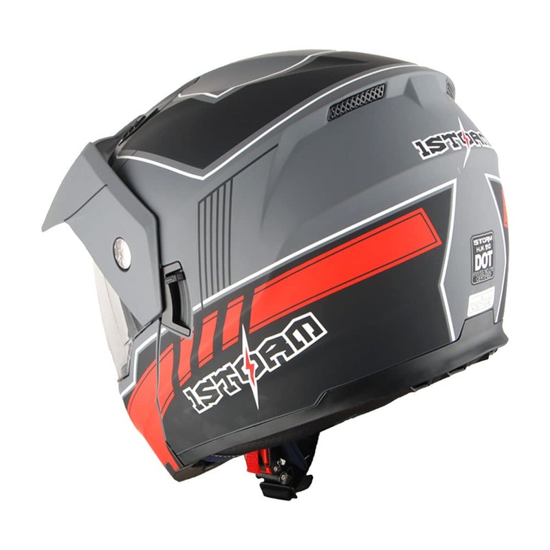 1Storm New Motorcycle Modular Flip up Full Face Helmet Dual