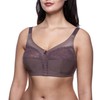frugue Minimizer Wireless Comfort Sleep Bra Grey US 38 G