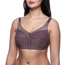 frugue Minimizer Wireless Comfort Sleep Bra Grey US 38 G