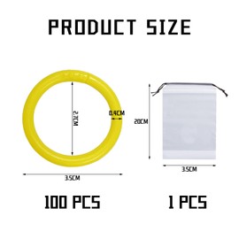 PFLYPF 100 Pieces Plastic Book Rings with Moving Leafs Coloured Binder Rings Account Card Ring Shot Ring Book Circle with 1 Storage Bag (28mm)