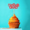 Chewarelly 24 Pack 2025 Congrats Grad Cupcake Toppers Set, Glitter